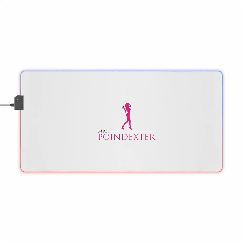 Mrs. Poindexter - White LED Gaming Mouse Pad - Image 10