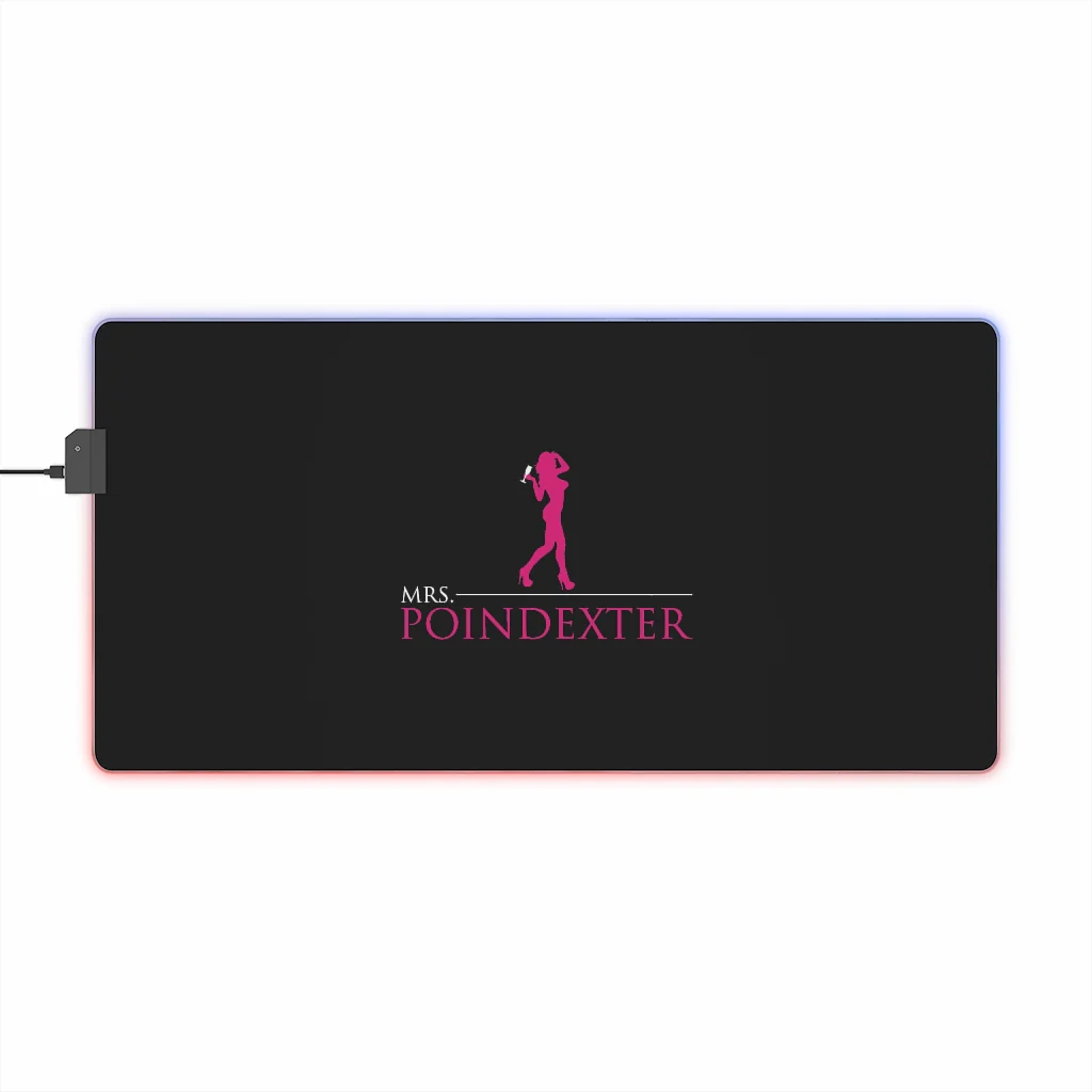 Mrs. Poindexter- Black LED Gaming Mouse Pad - Image 11