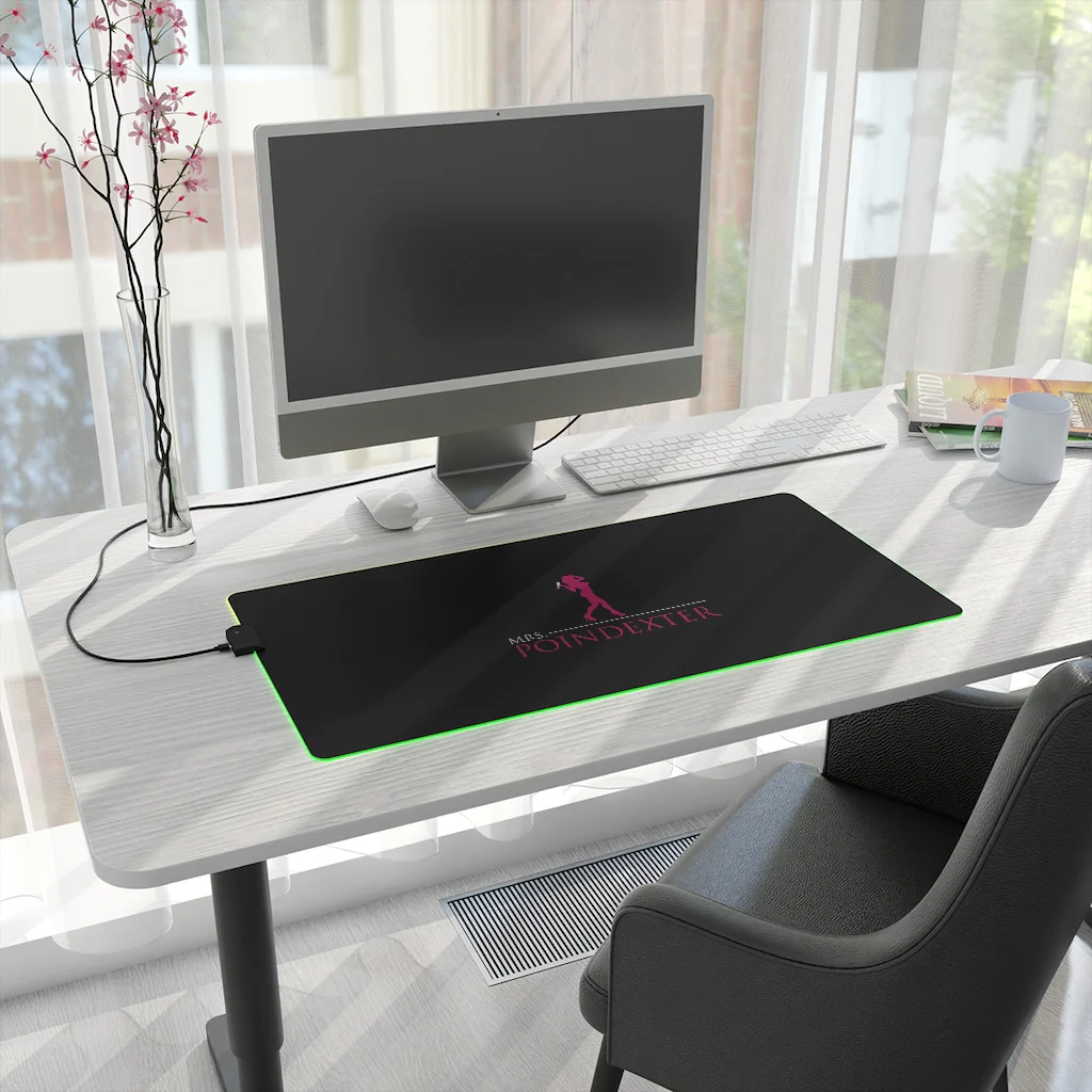 Mrs. Poindexter- Black LED Gaming Mouse Pad - Image 17