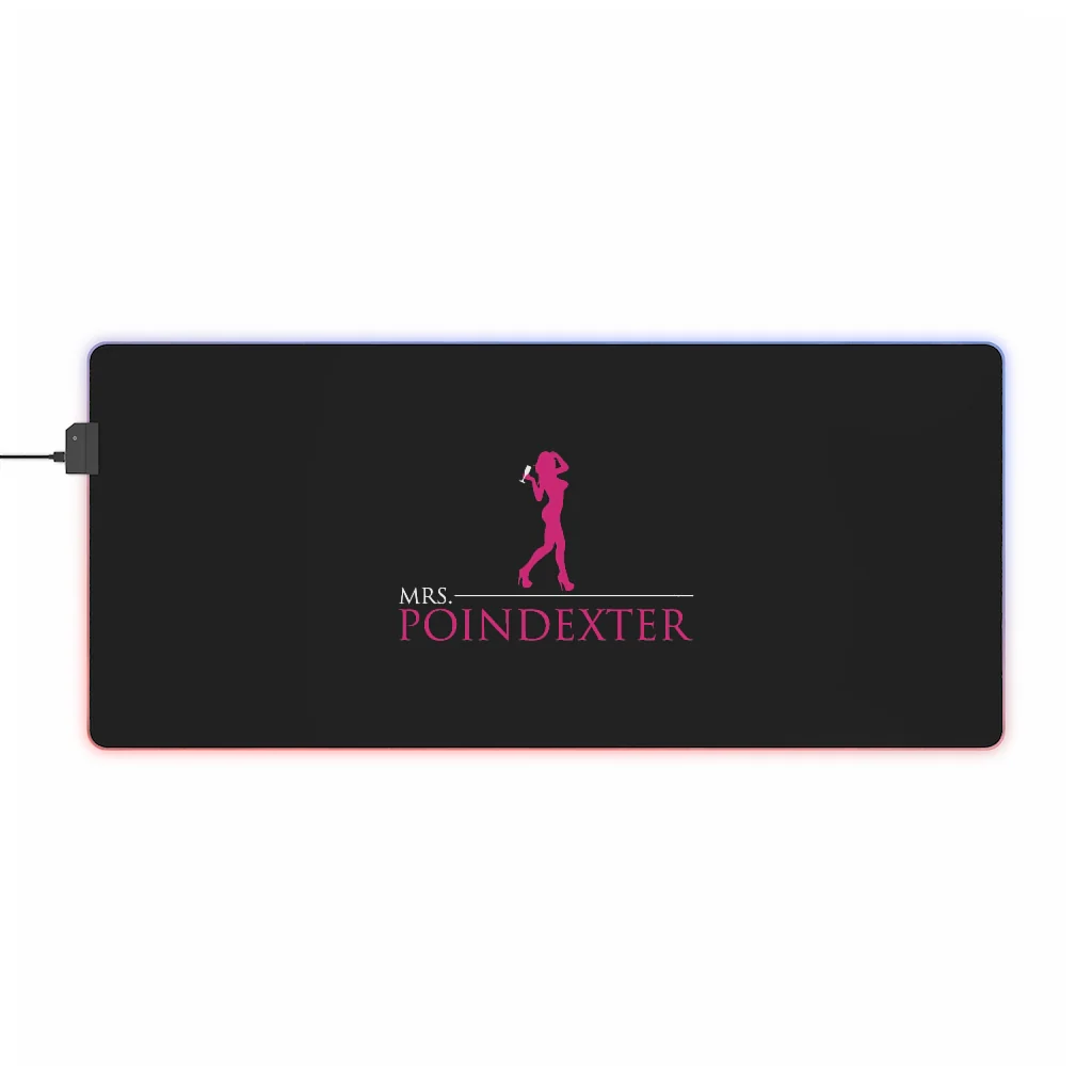Mrs. Poindexter- Black LED Gaming Mouse Pad - Image 18