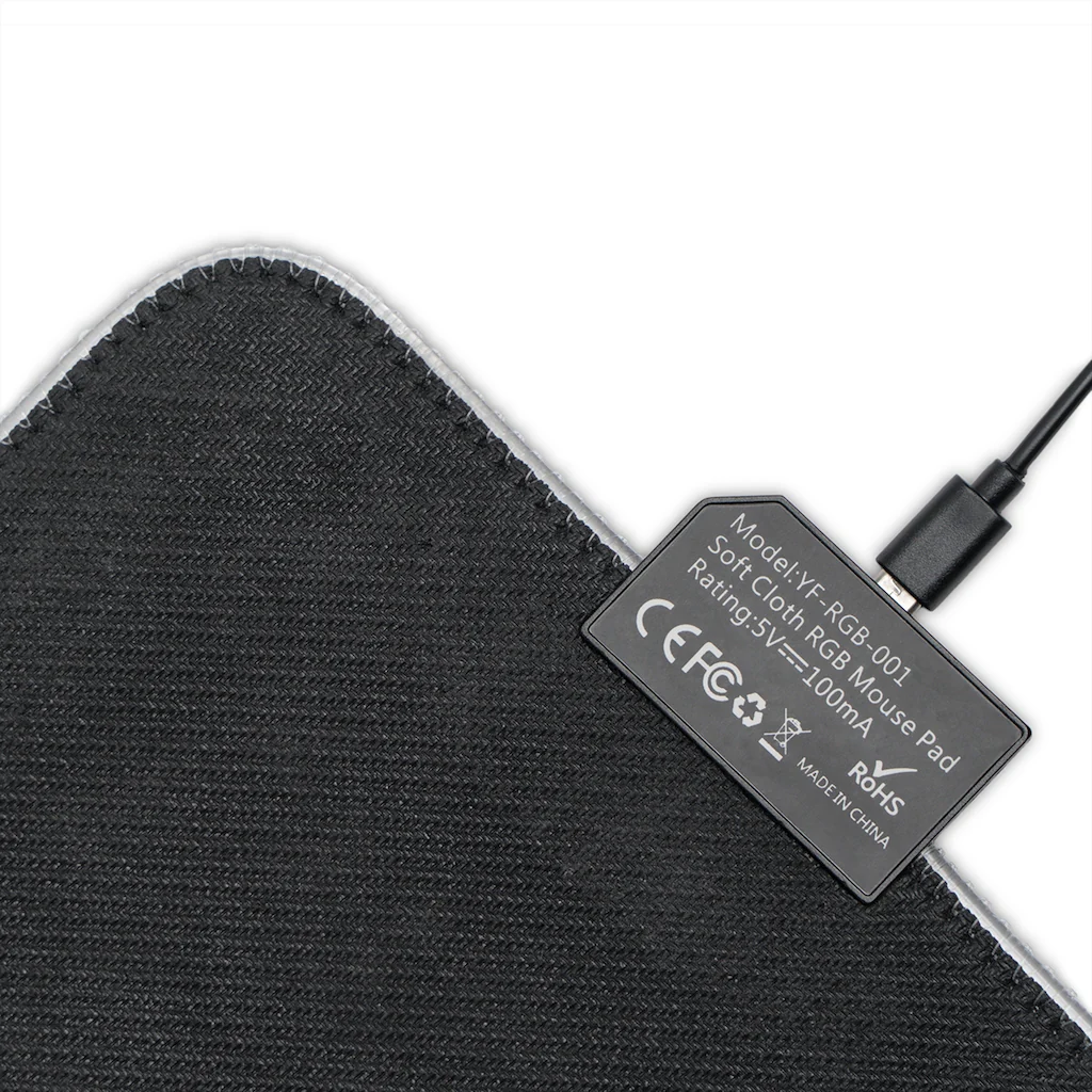 Mrs. Poindexter- Black LED Gaming Mouse Pad - Image 5