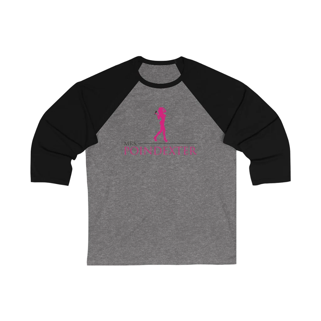 Mrs. Poindexter - Unisex 3\4 Sleeve Baseball Tee - Image 2
