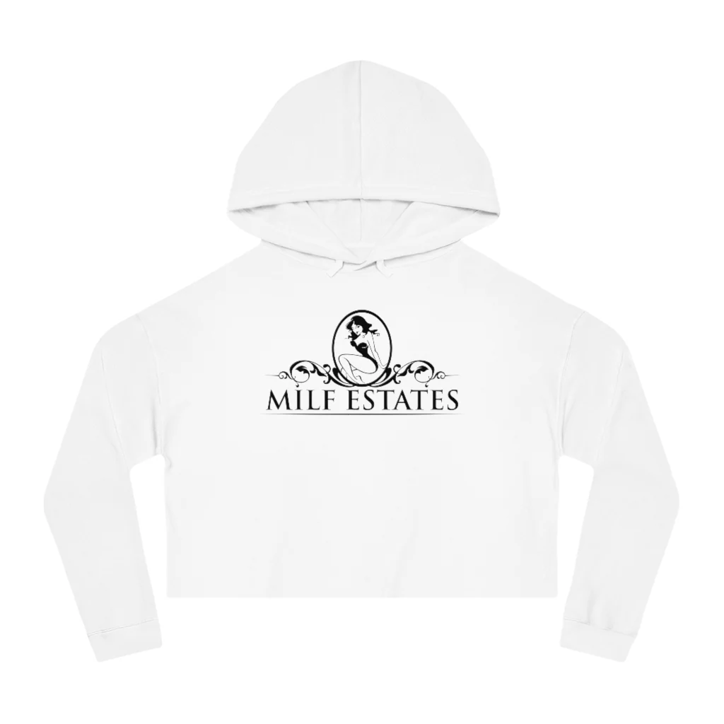 MILF ESTATES - Cropped Hooded Sweatshirt - Image 3