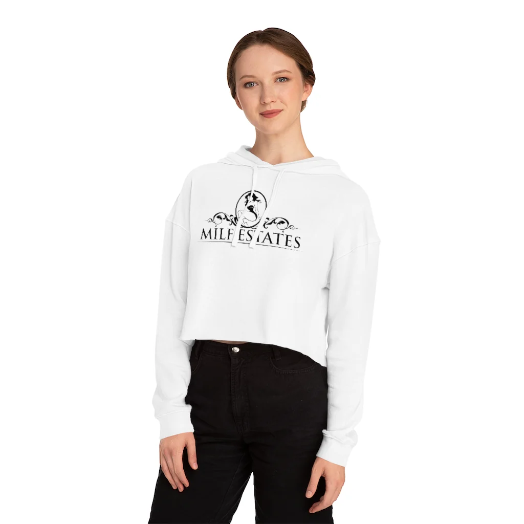 MILF ESTATES - Cropped Hooded Sweatshirt - Image 4
