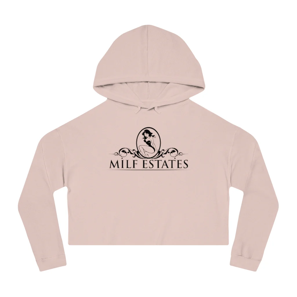 MILF ESTATES - Cropped Hooded Sweatshirt - Image 5