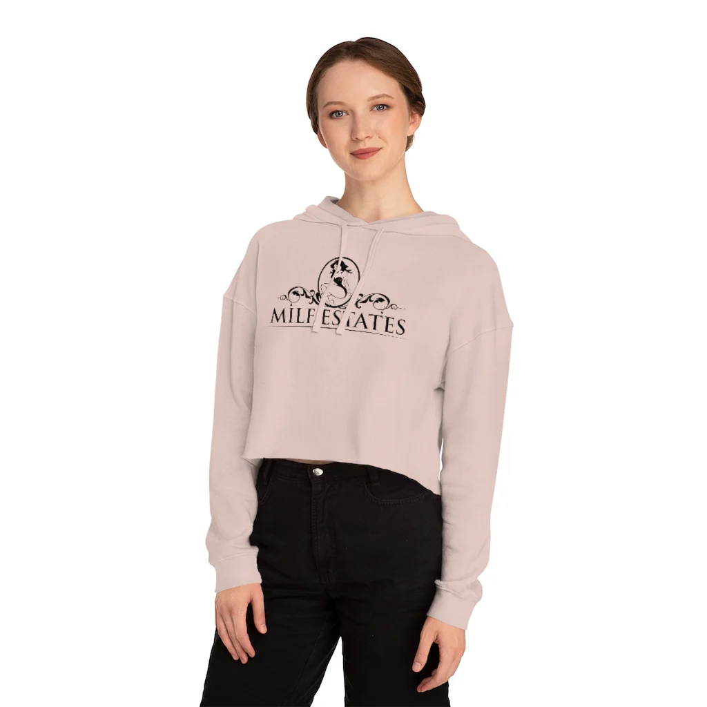 MILF ESTATES - Cropped Hooded Sweatshirt - Image 6