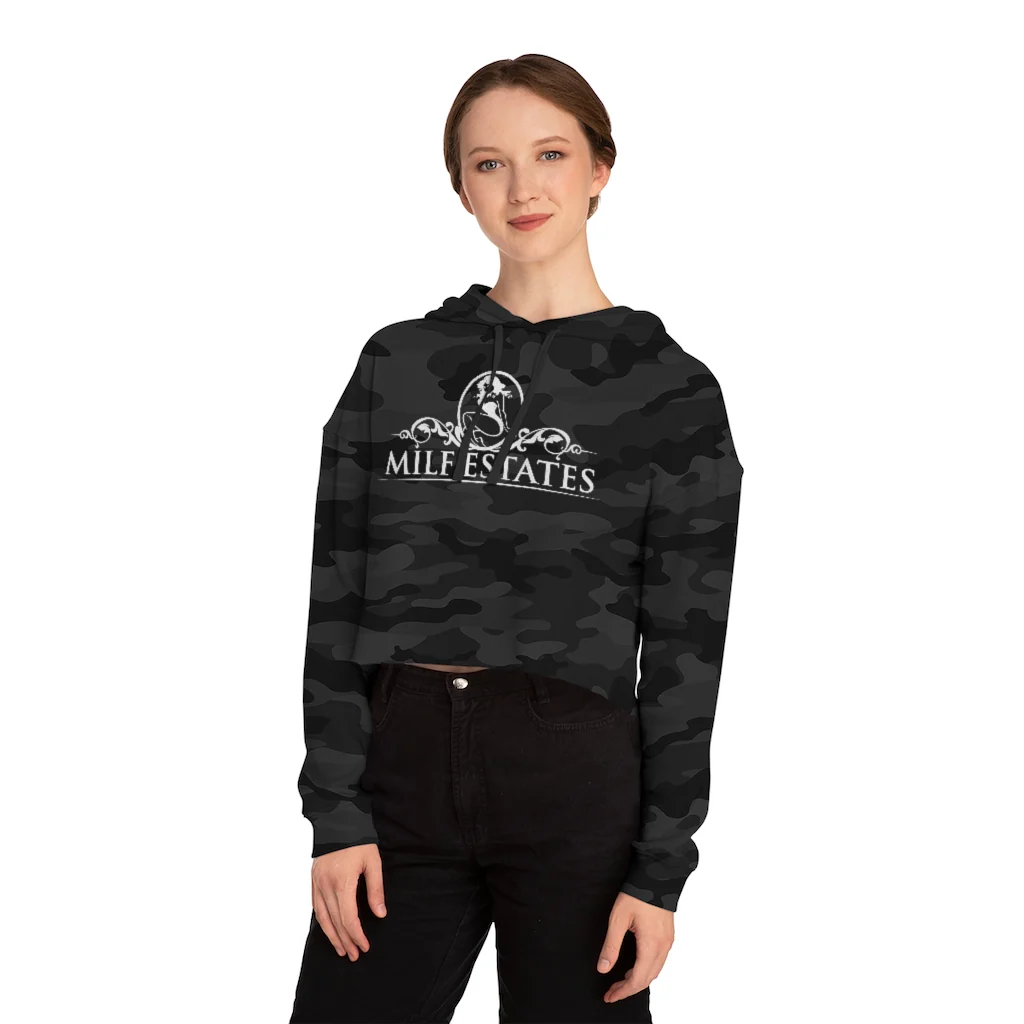MILF ESTATES - Cropped Hooded Sweatshirt - Image 8