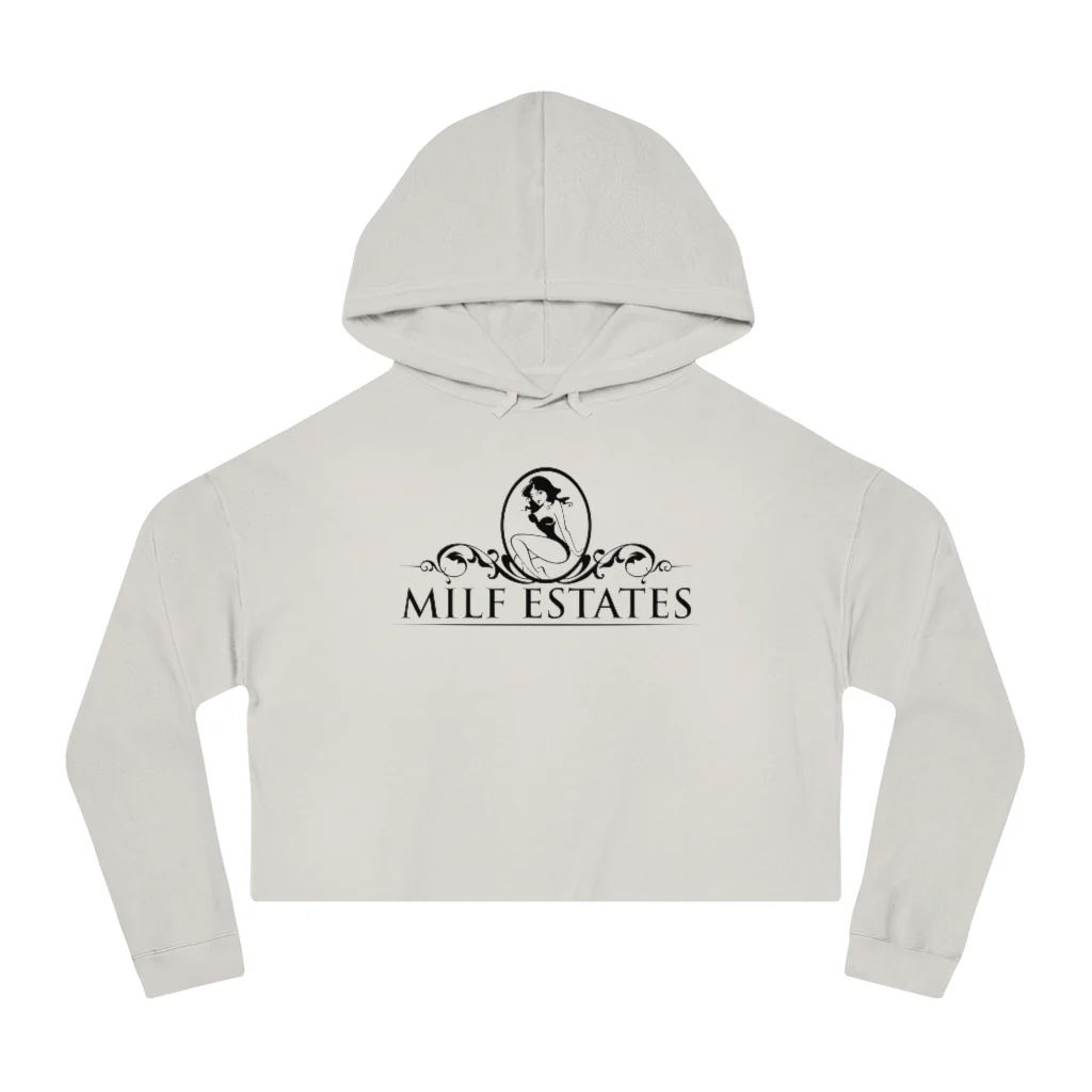 MILF ESTATES - Cropped Hooded Sweatshirt - Image 9